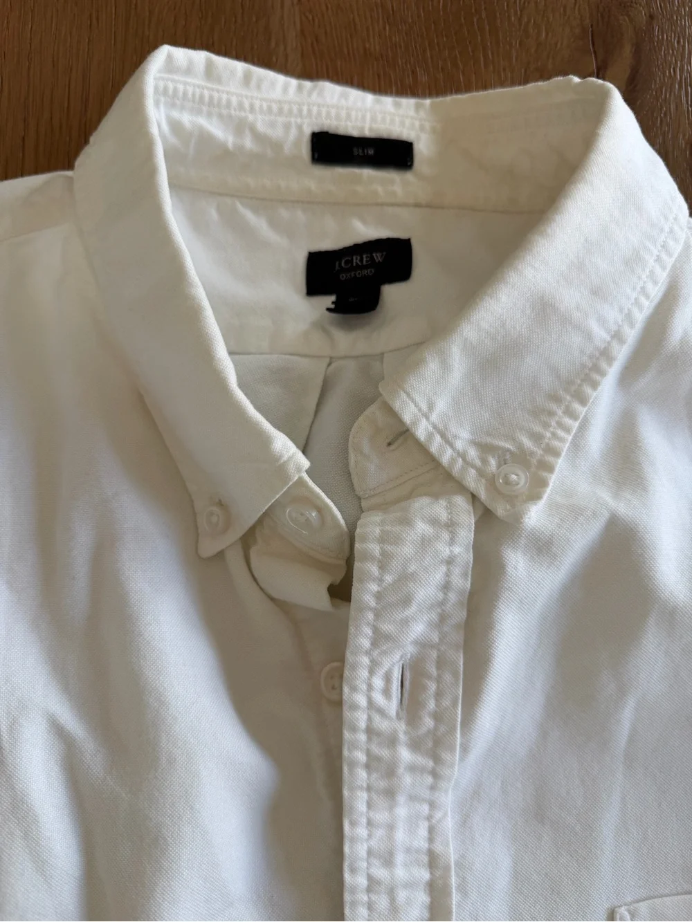J. Crew Men's White Button-Down Shirt